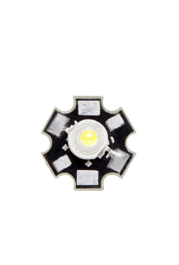 LED High Power 3W 220Lm 6000ºK 45X45 Disipador 50.000H [CH-LED-3W-45MIL-D-CW]