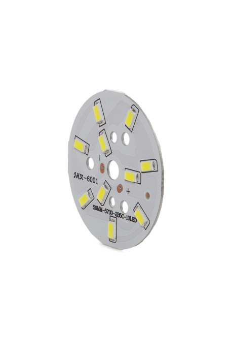 Módulo 5W 500Lm 6000ºK 10 LEDs Ø50Mm 50.000H [CH-PCBA5W-CW]