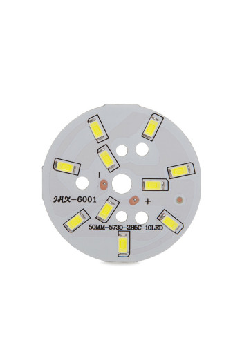 Módulo 5W 500Lm 6000ºK 10 LEDs Ø50Mm 50.000H [CH-PCBA5W-CW]