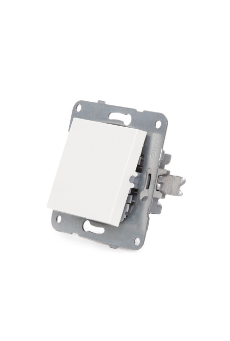 Interruptor Panasonic Karre 10A 250V/Bastidor Metálico con Garras/Tecla Blanca