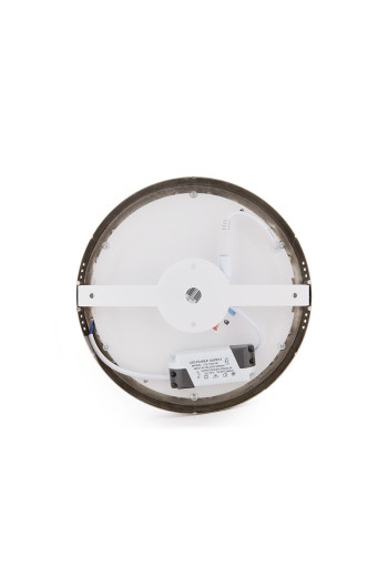 Plafón LED 18W 1.300Lm 6000ºK Circular Niquel Satinado 50.000H [GL-PL-SM18RN-CW]