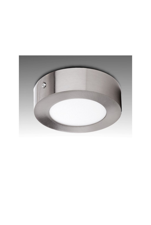 Plafón LED 6W 430Lm 6000ºK Circular Niquel Satinado 50.000H [GL-PL-SM6RN-CW]