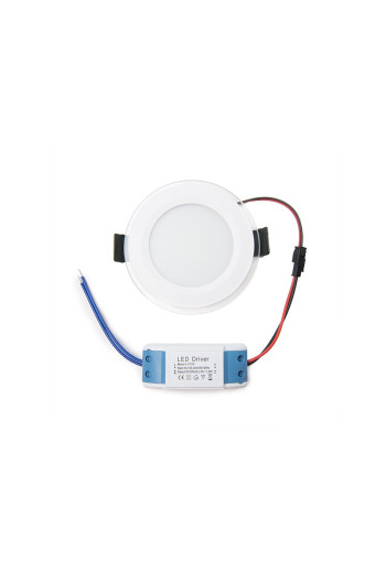 Foco Downlight LED 6W 450Lm 6000ºK Circular   Cristal Ø95Mm 30.000H [GR-MB01-6W-O-CW]