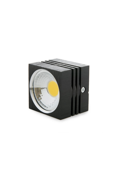 Foco Downlight LED de  Superficie 3W 252.2Lm 3000ºK Cuadrado 30.000H [BF-MZ3002-3W-B-R-WW]