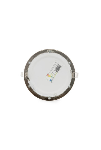 Placa LED 12W 860Lm 6000ºK Circular Niquel Satinado 50.000H [GL-CL-R12N-CW]