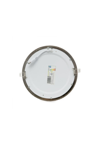 Placa LED 18W 1.300Lm 6000ºK Circular Niquel Satinado 50.000H [GL-CL-R18N-CW]