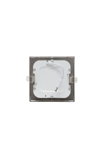 Placa LED 6W 480Lm 6000ºK Cuadrada Niquel Satinado 50.000H [GL-CL-S6N-CW]