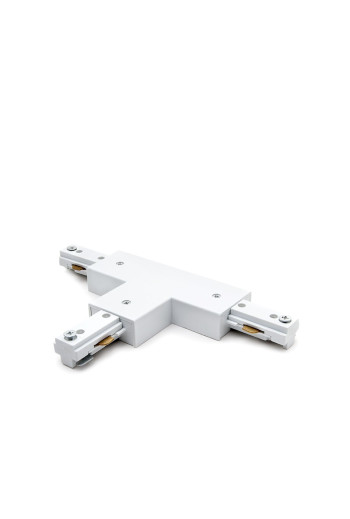 Conector T Carril Bifásico Blanco