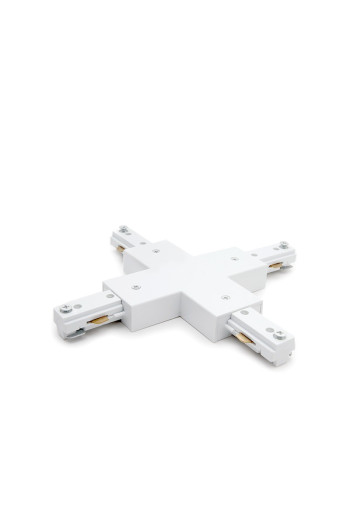 Conector X Carril Bifásico Blanco