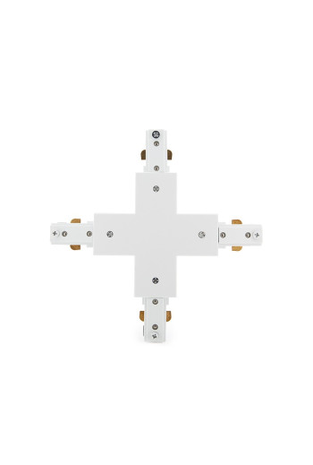 Conector X Carril Bifásico Blanco