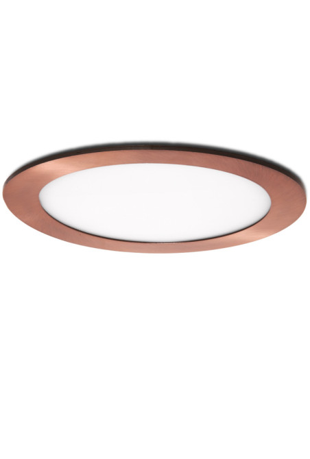 Placa LED 18W 1217Lm  3000ºK Circular Bronce 50.000H [GL-CL-R18N-B-WW]