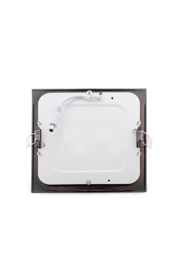 Placa LED 12W 805Lm  3000ºK Cuadrada Bronce 50.000H [GL-CL-S12N-B-WW]