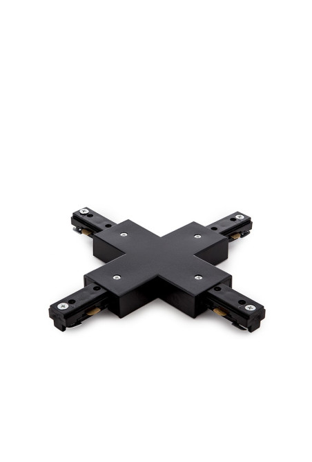 Conector X Carril Bifásico Negro