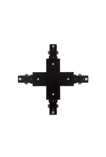 Conector X Carril Bifásico Negro