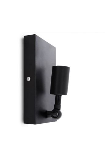 Aplique de Pared E27 Negro (Sin Lámpara) Nora [HO-E27WALLLIGHT-H-B]