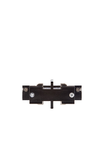 Conector Recto Carril Trifásico Negro