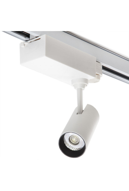 Foco de Carril LED 10W 900Lm 6000ºK \"Lyla\" Trifásico 30.000H [J-TR10W-T-CW]