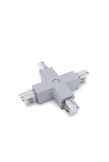 Conector + Carril Trifásico Plata