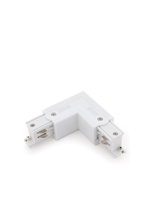 Conector L Carril Trifásico Blanco