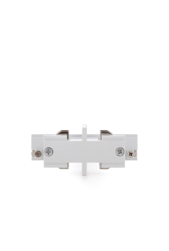 Conector Recto Carril Trifásico Blanco