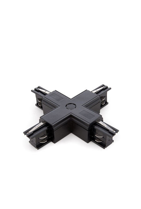 Conector + Carril Trifásico Negro