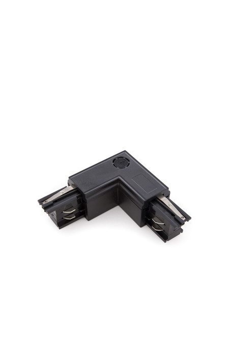 Conector L Carril Trifásico Negro