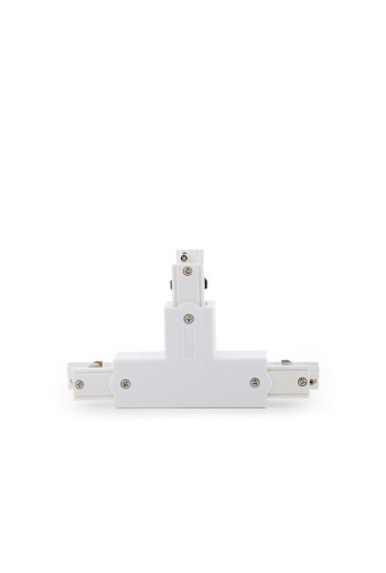 Conector T Carril Trifásico Blanco