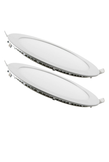 Pack 2 Placas LED 18W 1350Lm 6000ºK Plata 30.000H [GR-RDP1305-18W-CW-PK2-AP]