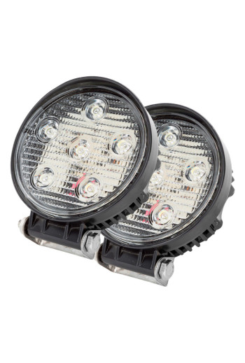 Pack 2 Focos LED 18W 990Lm 6000ºK 9-33VDC IP68 Automóviles/Náutica 30.000H [KD-WL-232-18W-CW-PK2-AP]