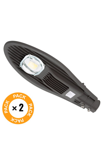 Pack 2 Farolas LED 50W 4320Lm 6000ºK 50.000H [NE-DY-STN50W-CW-PK2-AP]