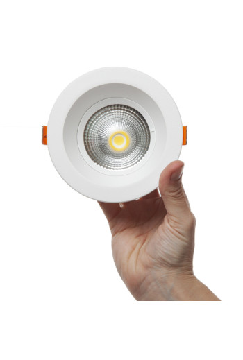 Foco Downlight Circular LED 9W 900Lm 6000ºK Anti-Deslumbrante UGR19 30.000H [HO-DL-AD-COB-9W-CW]