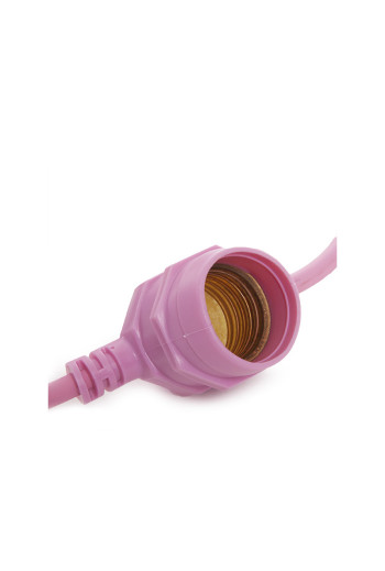 Cadena Luminosa Rosa 11 X E27 IP44 12,5M [AM-BT503]