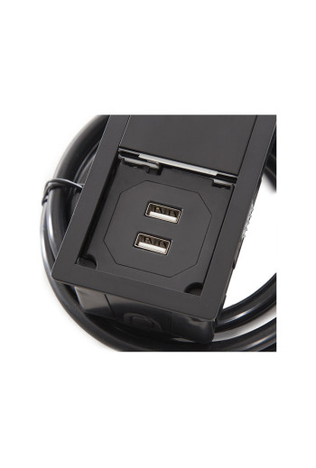 Versahit Mono B - 2 X Usb Cargador 5V - Negro Mate