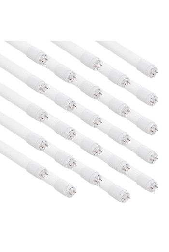 Pack 25 Tubo LED Vidrio  60Cm T8 9W Conexión un Extremo