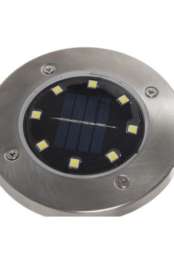 Luz LED Jardin 6000ºK \"Solar\" IP65 Sensor Luz 30.000H [PL-626030-CW]