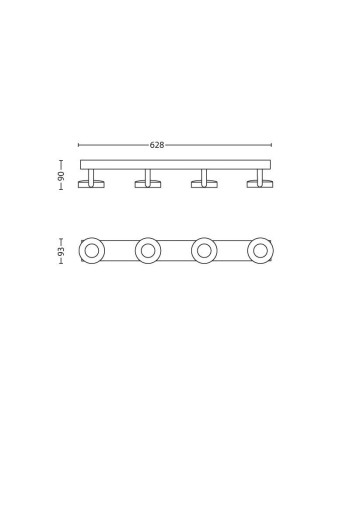 Aplique de Pared LED Philips ClockWork Blanco 4x4.5W Regulable 2000Lm [PH-8718696154526]