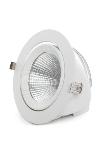 Foco Downlight LED 30W  3000Lm 4200ºK Orientable UGR19 50.000H [JW-30W-G-W]