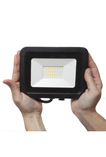 Foco Proyector LED 30W 2.700Lm 4000ºK IP65 SLIM 30.000H [LL-17-1031-01]