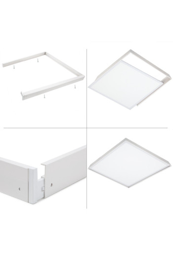 Panel LED 36W 3.623Lm 6000ºK 60x60cm + Kit de Superficie 30.000H [HO-KITPAN60X60-36W-CW]