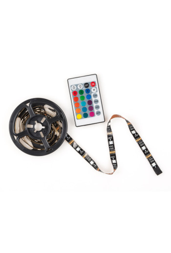 Kit Tira LED USB TV 5VDC 4 x 0,5M RGB Mando a Distancia 30.000H [CA-TL-USB-RGB]