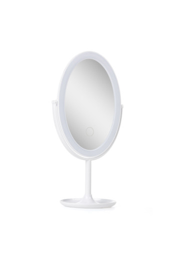 Espejo Iluminado Maquillaje LED 4200ºK Ø14,5Cm Recargable-Regulable Blanco 30.000H [SUN-ESLED-02-W]