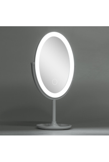 Espejo Iluminado Maquillaje LED 4200ºK Ø14,5Cm Recargable-Regulable Blanco 30.000H [SUN-ESLED-02-W]