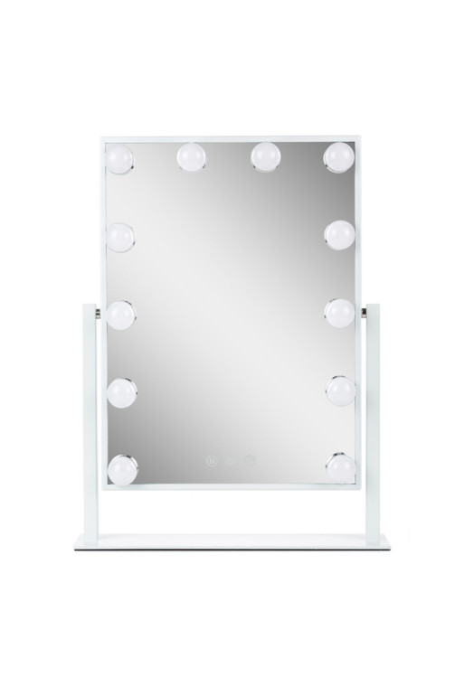 Espejo Iluminado Maquillaje LED 4200ºK 41x47,5Cm Regulable Blanco 30.000H [SUN-ESLED-03-W]