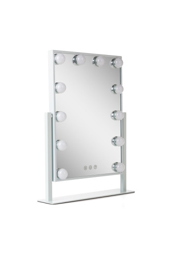 Espejo Iluminado Maquillaje LED 4200ºK 41x47,5Cm Regulable Blanco 30.000H [SUN-ESLED-03-W]