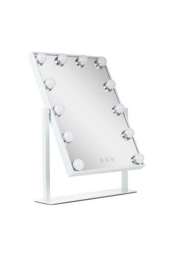 Espejo Iluminado Maquillaje LED 4200ºK 41x47,5Cm Regulable Blanco 30.000H [SUN-ESLED-03-W]