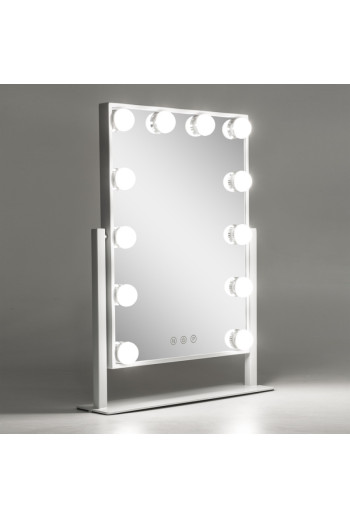 Espejo Iluminado Maquillaje LED 4200ºK 41x47,5Cm Regulable Blanco 30.000H [SUN-ESLED-03-W]