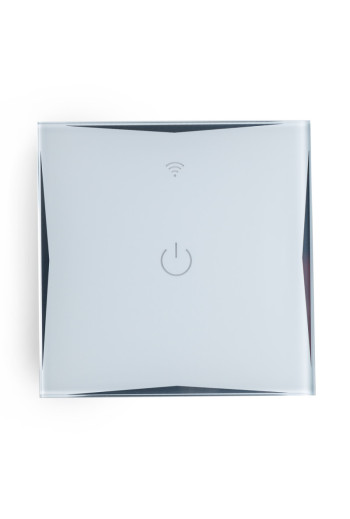 Interruptor Inteligente Táctil Cristal 1 Vía 600W Compatible Google Home/Alexa [HIT-KS-601-1]