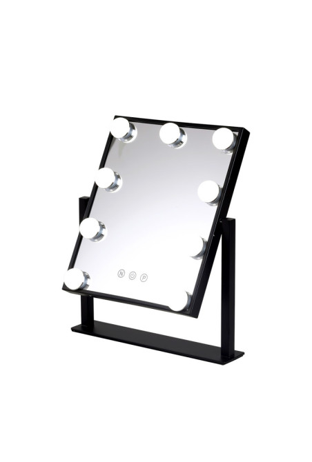 Espejo Iluminado Maquillaje LED 4200ºK 30x36Cm Negro 30.000H [SUN-KRS300360-B]