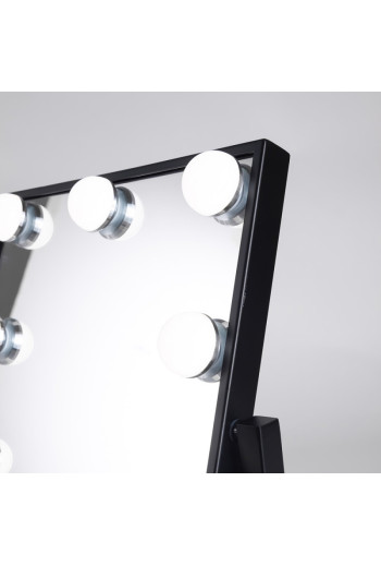 Espejo Iluminado Maquillaje LED 4200ºK 30x36Cm Negro 30.000H [SUN-KRS300360-B]