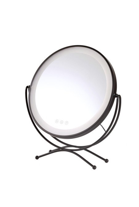 Espejo Iluminado Maquillaje LED 4200ºK 48x43Cm Negro 30.000H [SUN-KRS-430A-B]